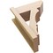 Ekena Millwork 8-in W x 18-in D x 26-in H Balboa Slat Rough Cedar Woodgrain TimberThane Outlooker, Primed Tan OUTUR080X18X26BOA24RCPR - alternate 3